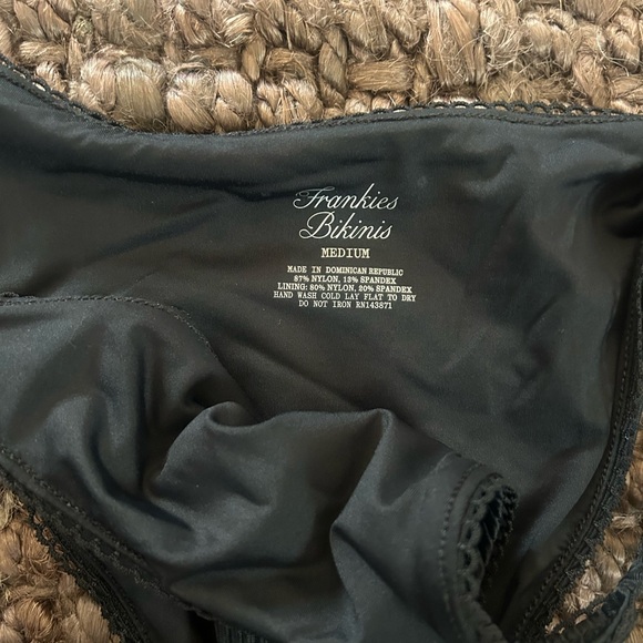 Mackenzie Black Ribbed Bikini Bottom - Picture 3 of 5